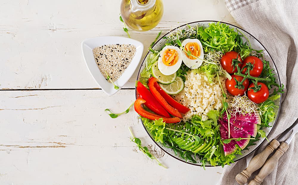 A healthy salad